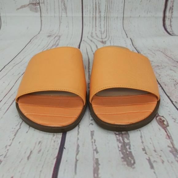 Vionic Demi Croco Slide Sandals Leather Women's Size 6 - Picture 3 of 9